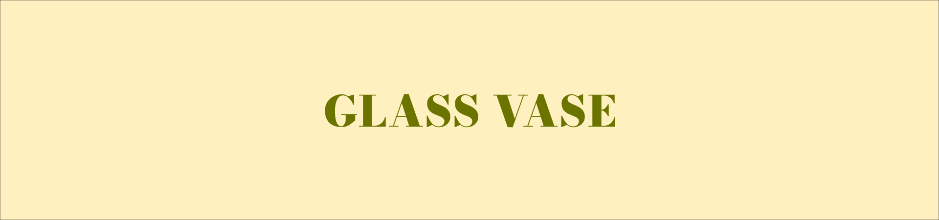 Glass Vase