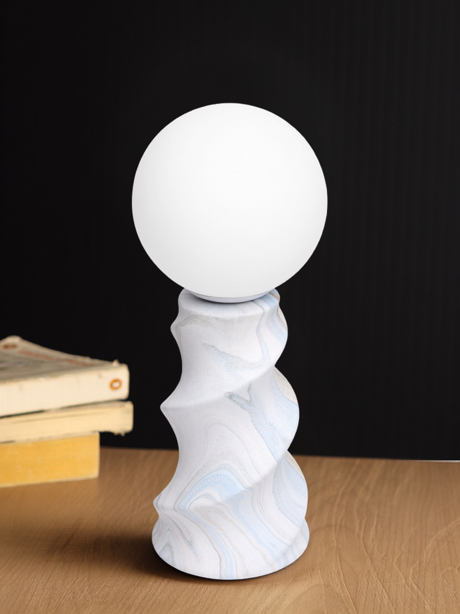 Twist Forme Blue Table Lamp