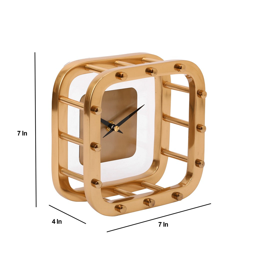 Aurelian Table Clock Gold