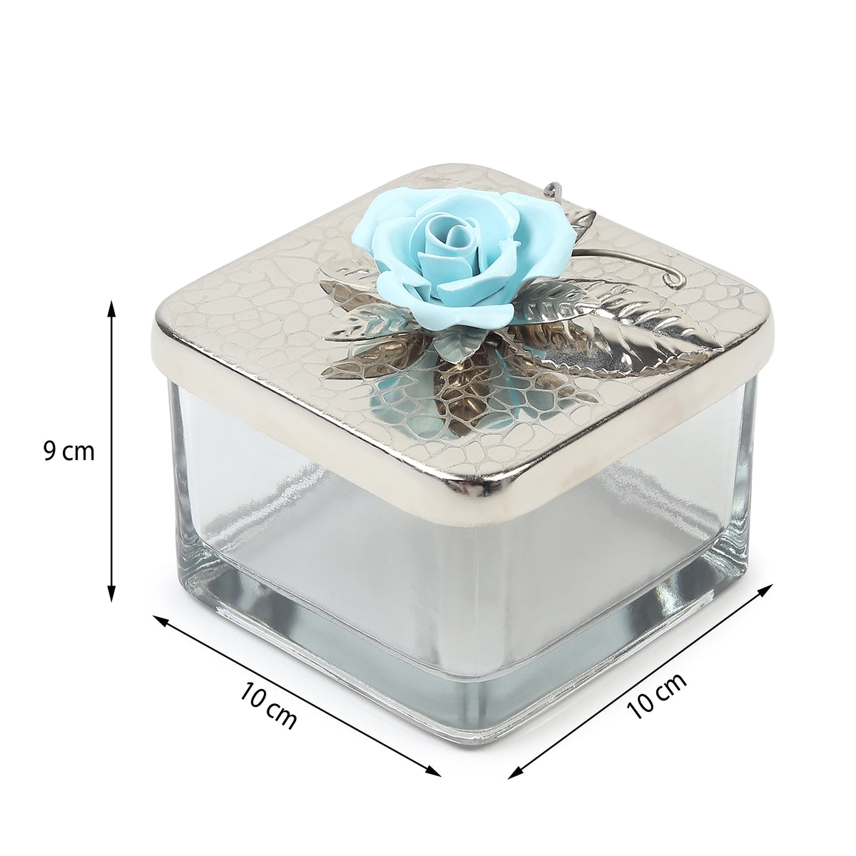 Petal Eclat Blue Square storage Box