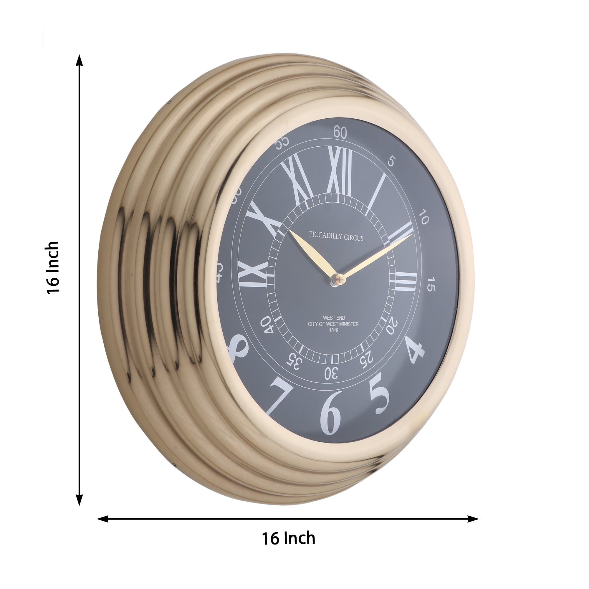 Gilded Wall Clock
