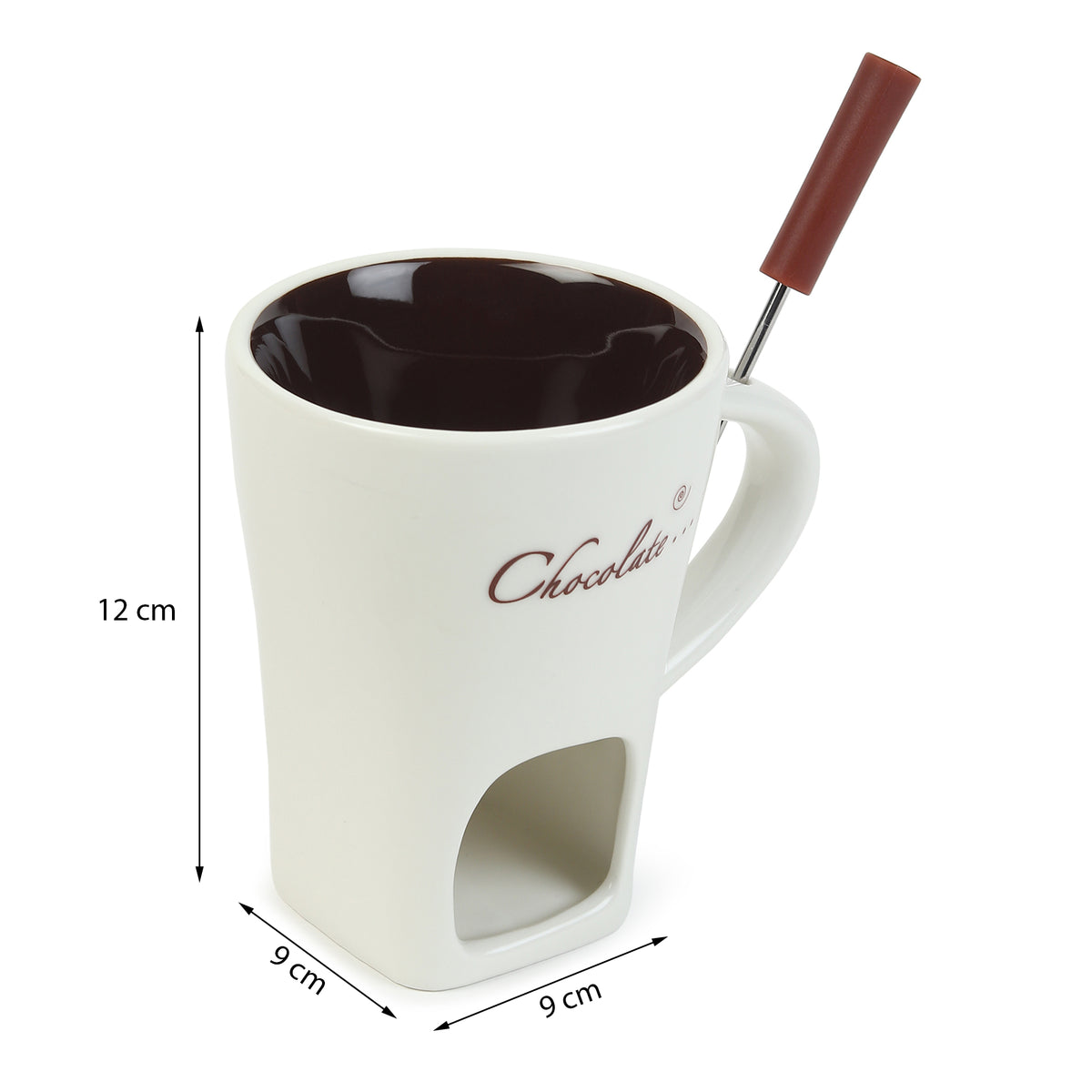 Choc Affair Fondue Cup White