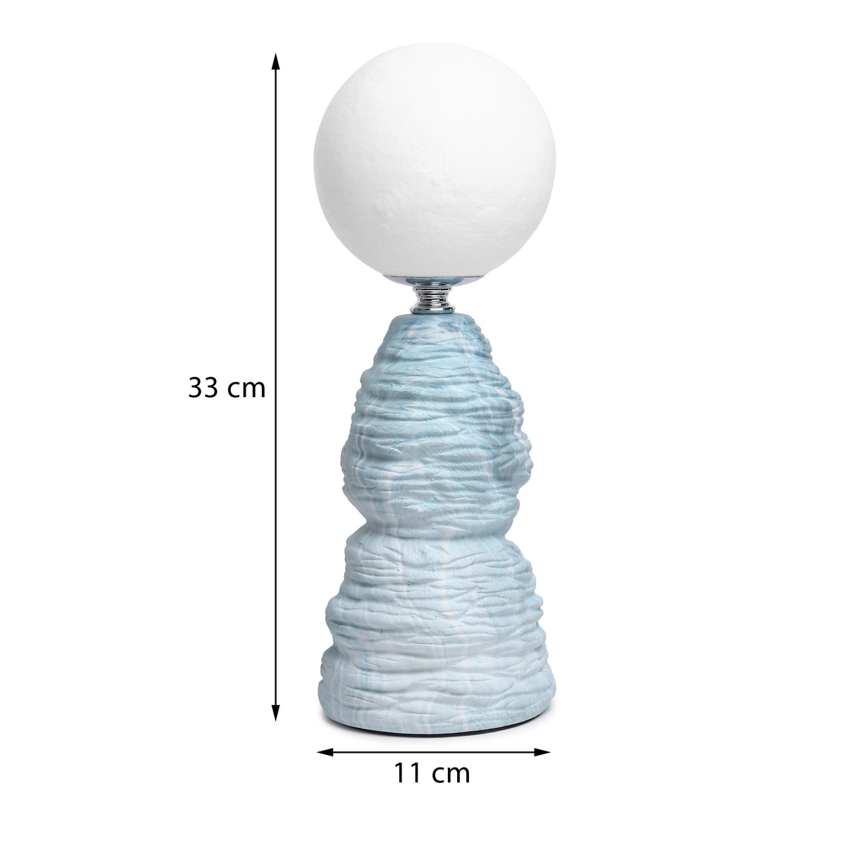 Ripple Forme Blue Table Lamp