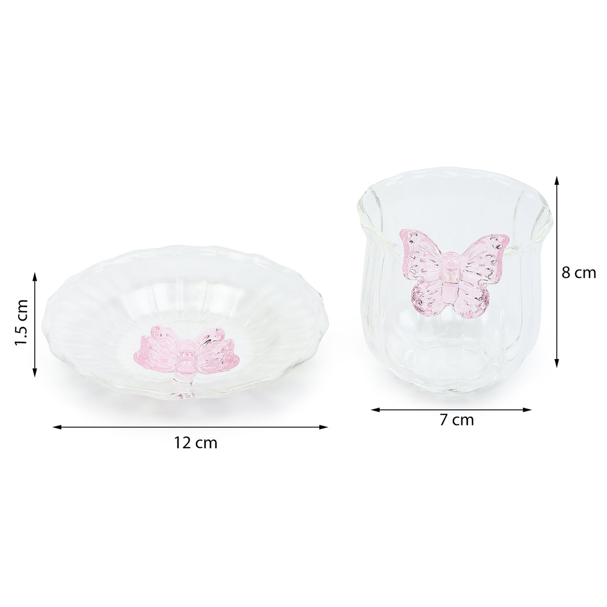 Titli Mira Glass Cup & Saucer