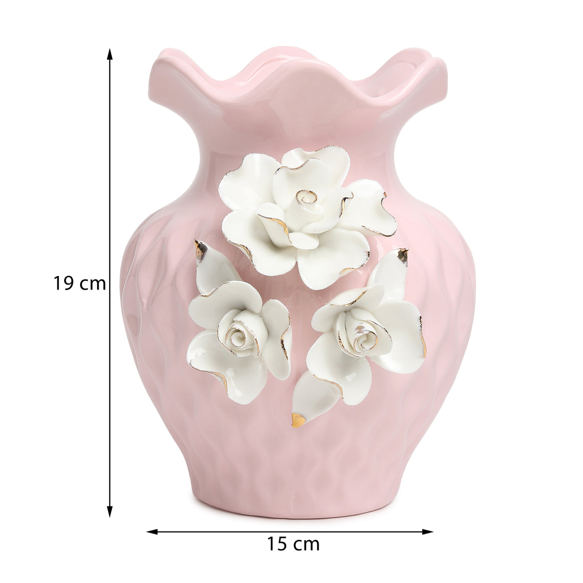 Elodie Fleur Pink Porcelain Vase
