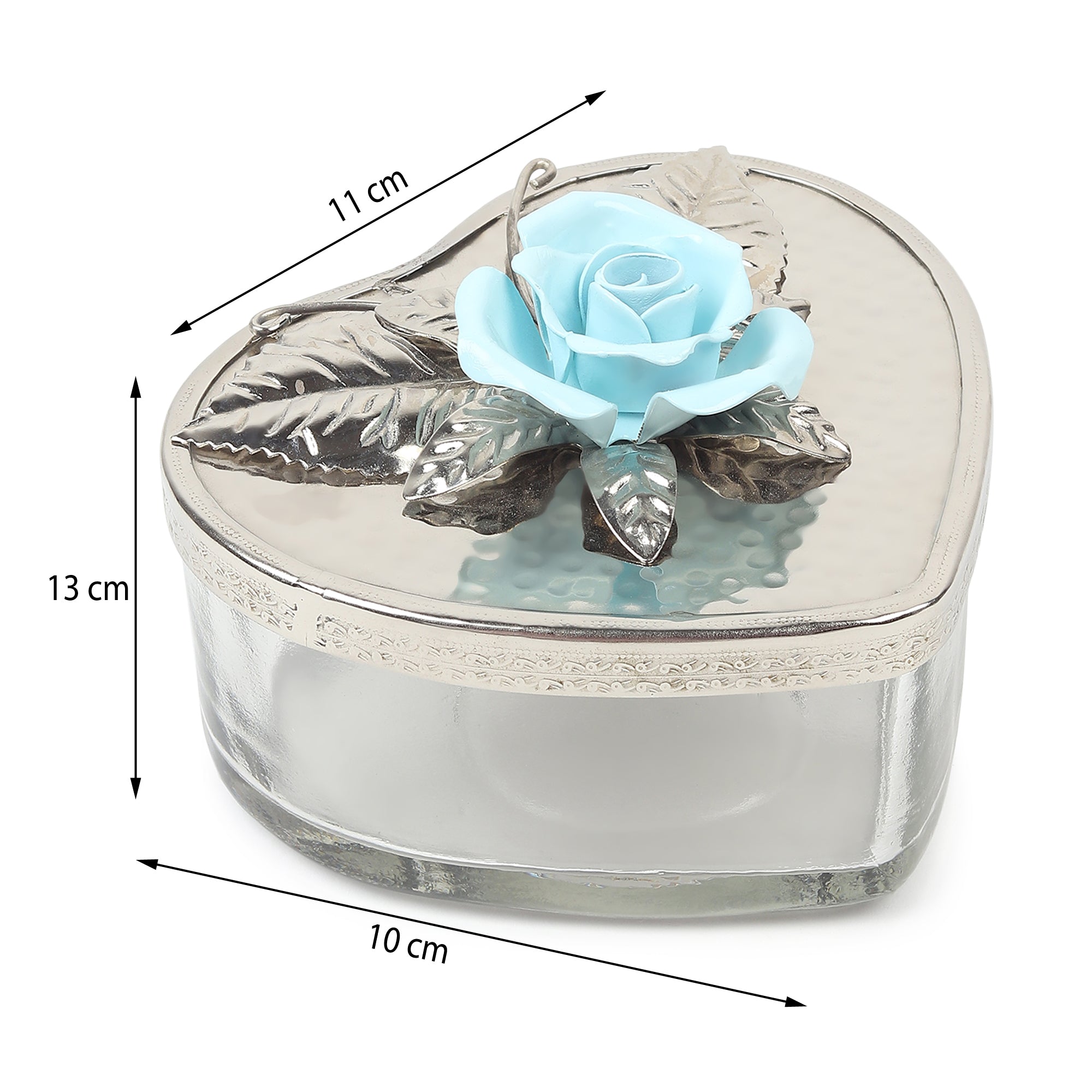 Petal Eclat Blue Heart Storage Box