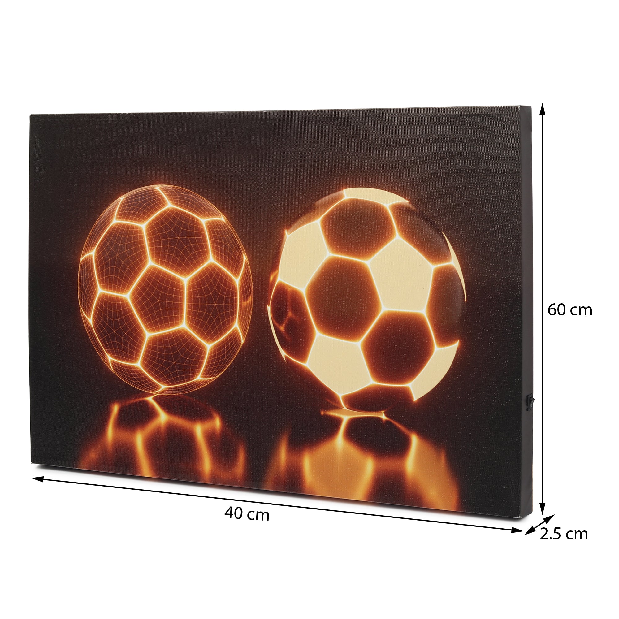 Soccer Ablaze LED Wall Art