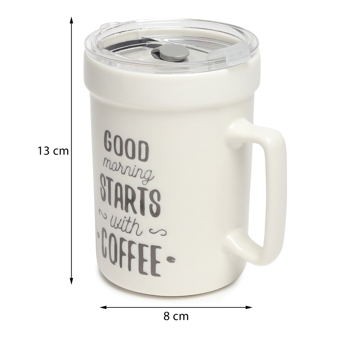 Percy White Ceramic GS Mug