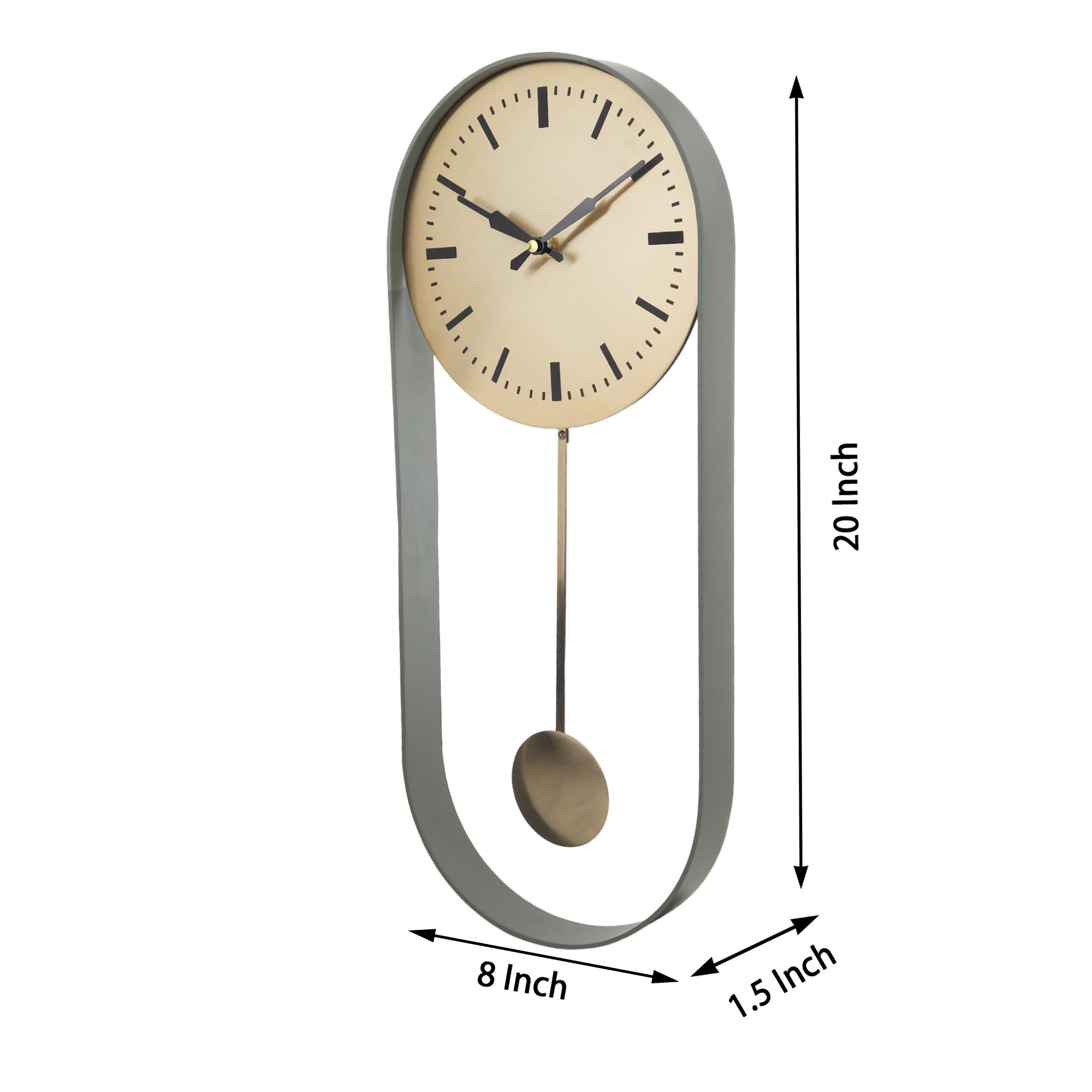 Noir Pendulum Wall Clock