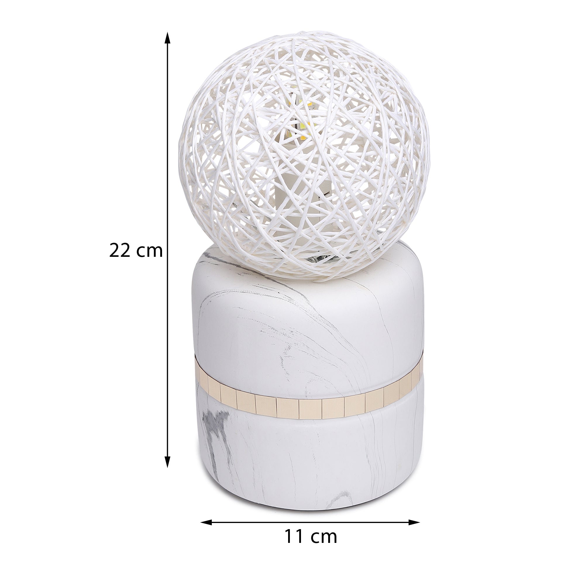 Weave Forme White Table Lamp