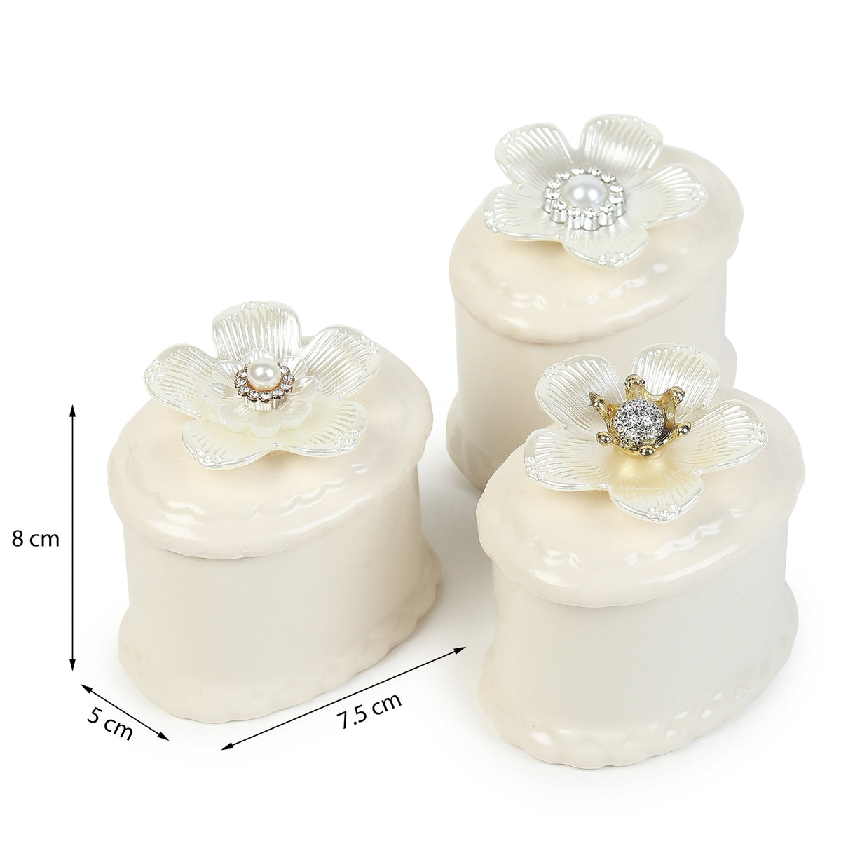 Primula Porcelain Box Set of 3