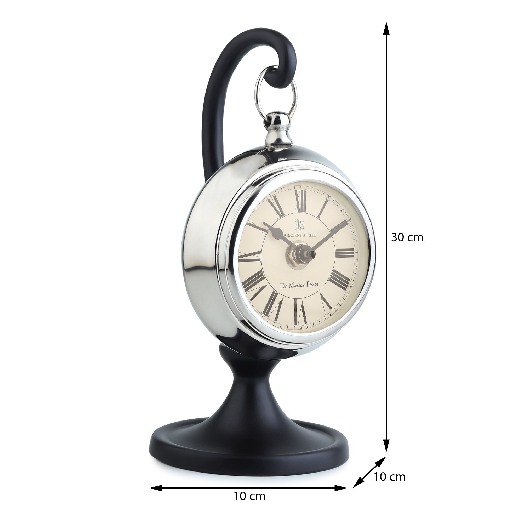 Seishi Silver Table clock