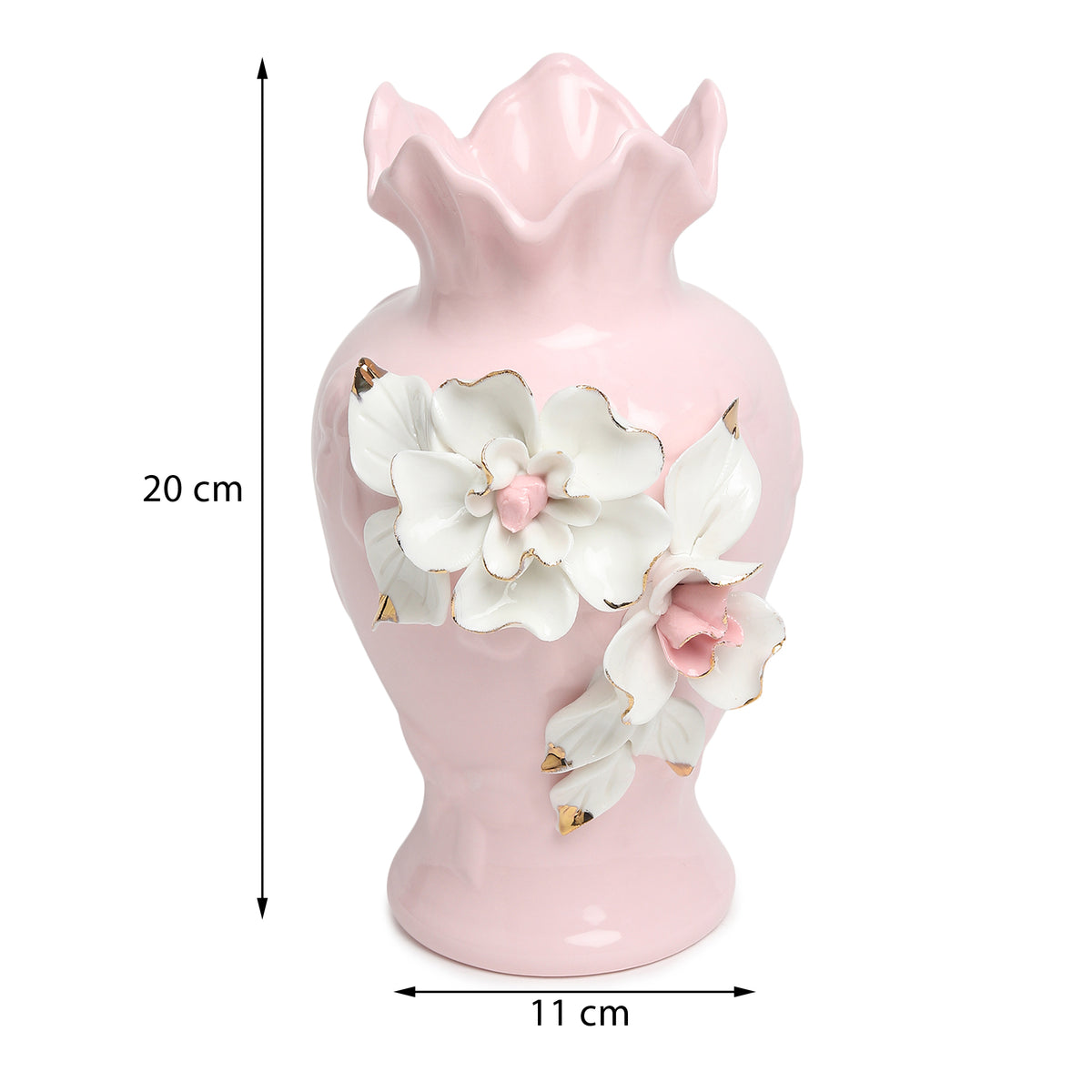 Elodie Fleur Pink  Porcelain Vase