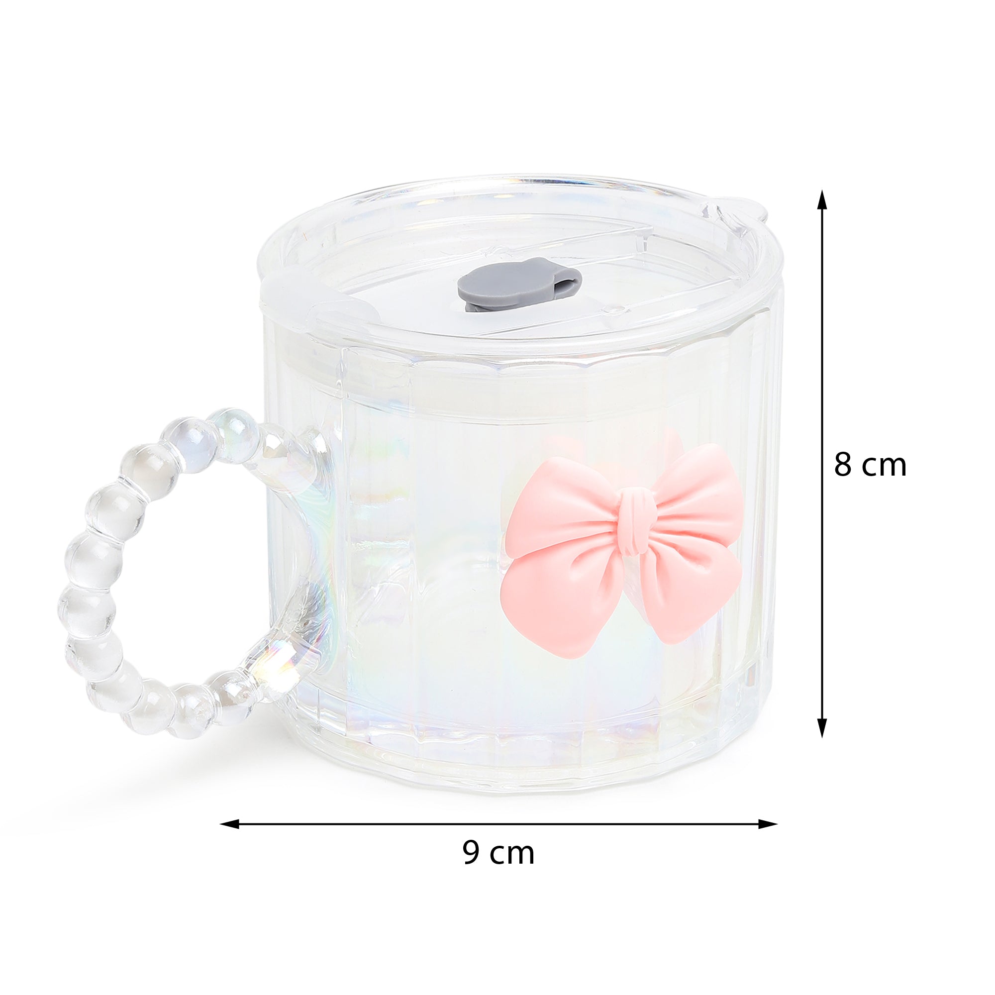 Colette Glass Tumbler Pink Bow