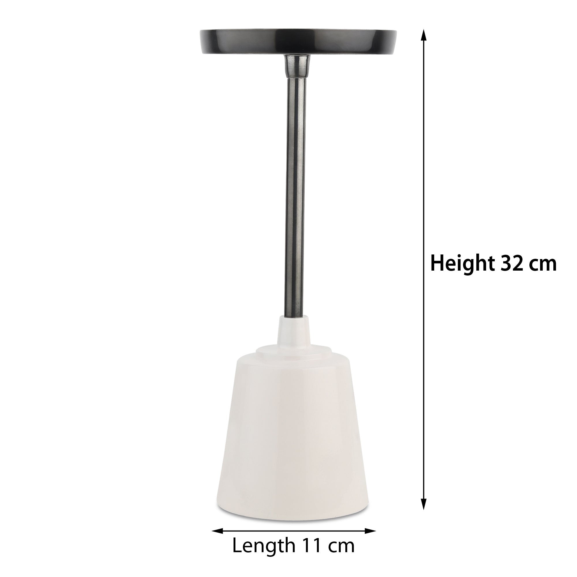 Altura Trio Black Silver Candle Holder Set