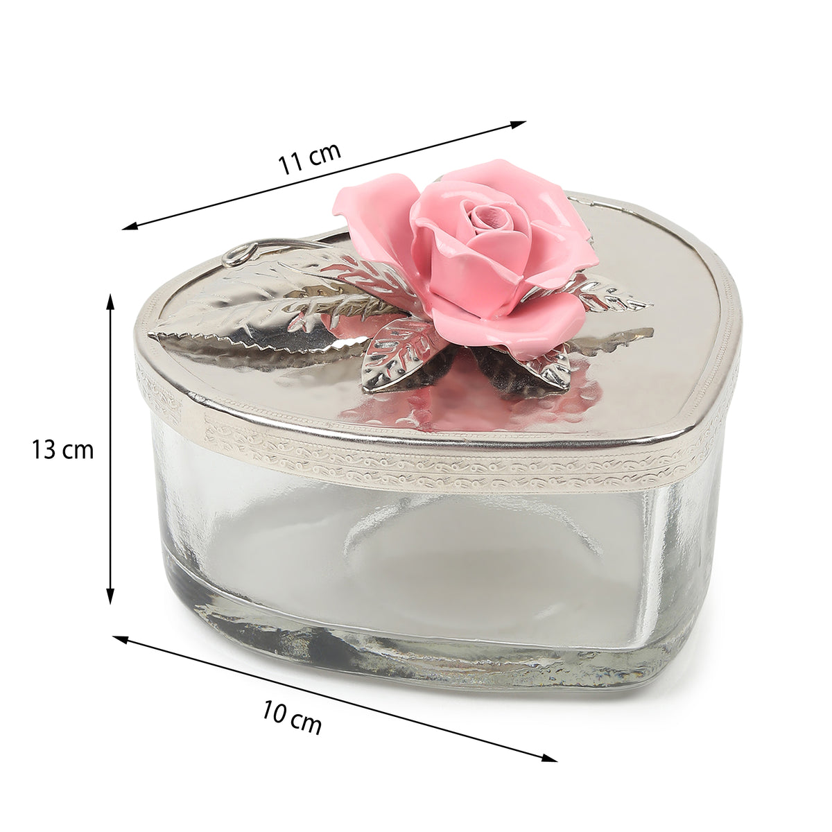 Petal Eclat Pink Heart Storage Box