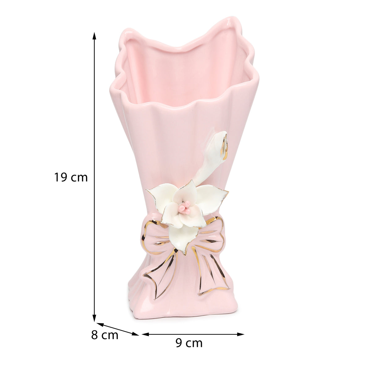 Isolde Fleur Small Pink Porcelain Vase