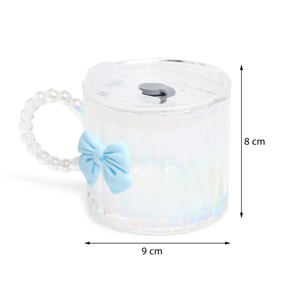 Colette Glass Tumbler Blue Bow