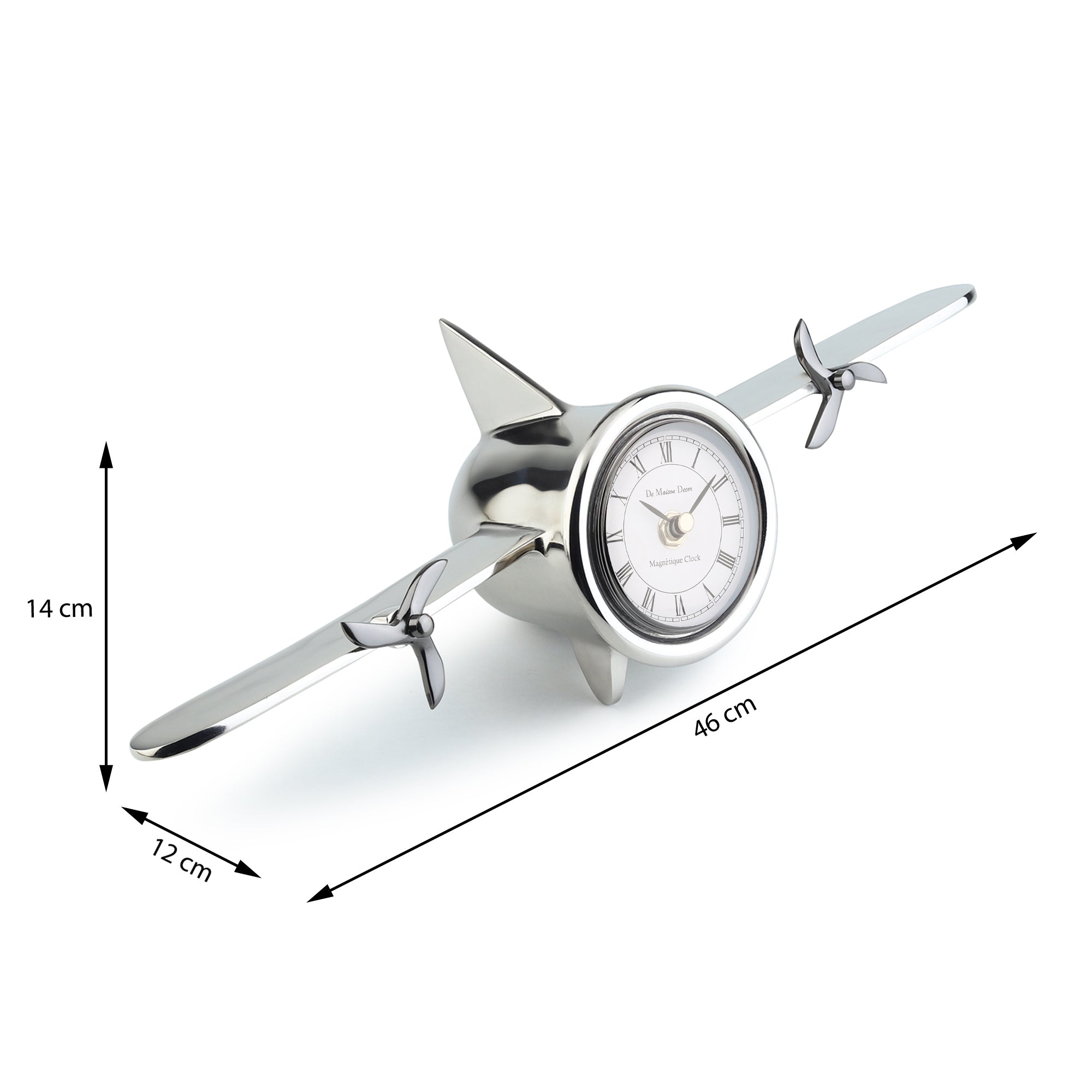 Jettison Table clock in Silver
