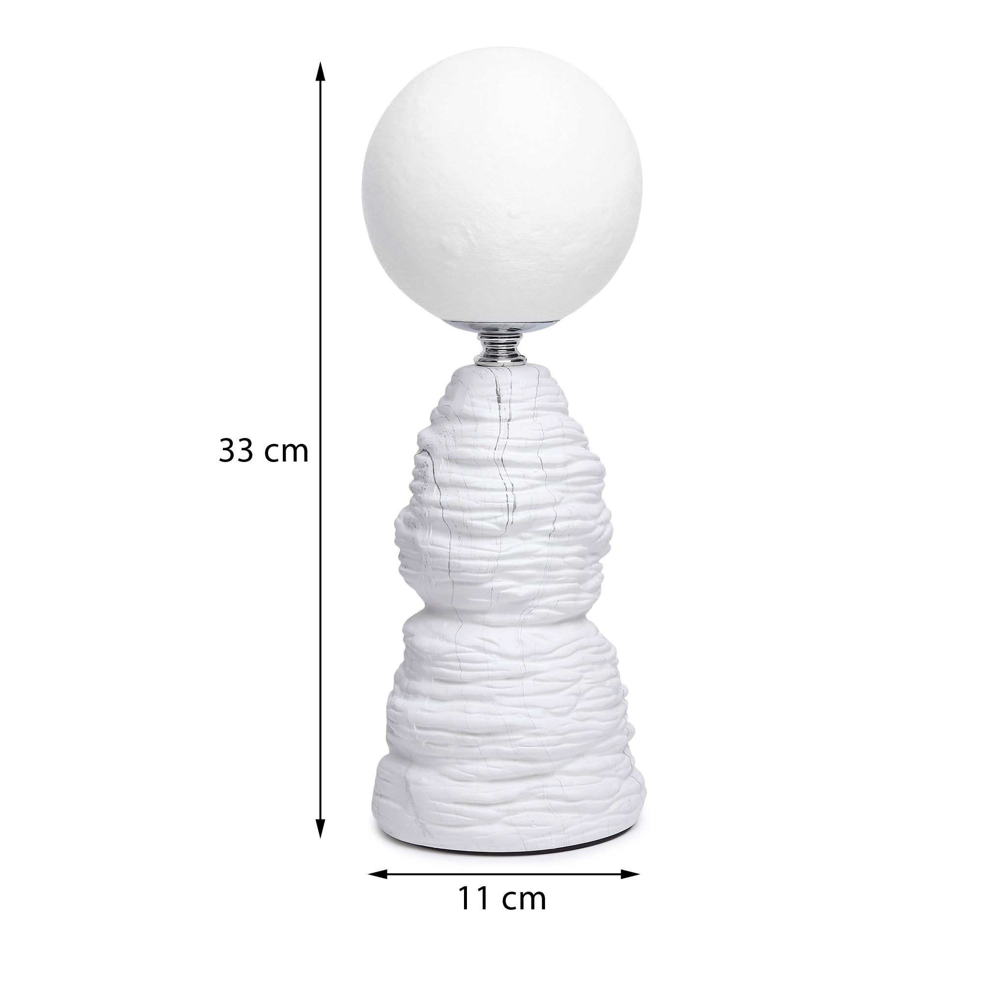 Ripple Forme White Table Lamp