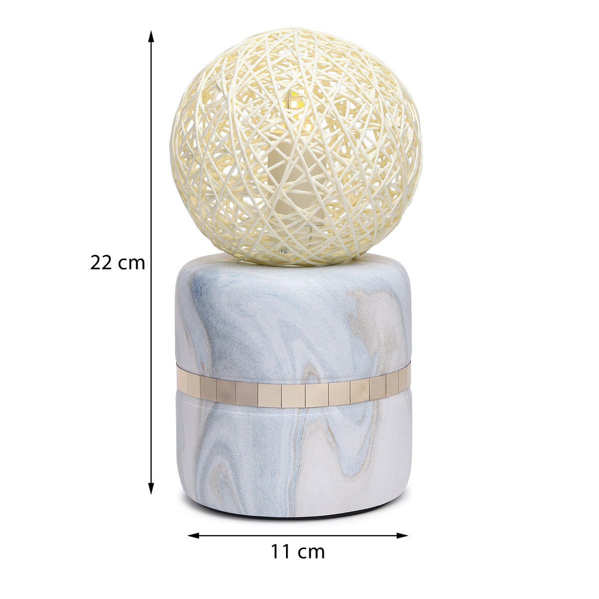 Weave Forme Blue Table Lamp