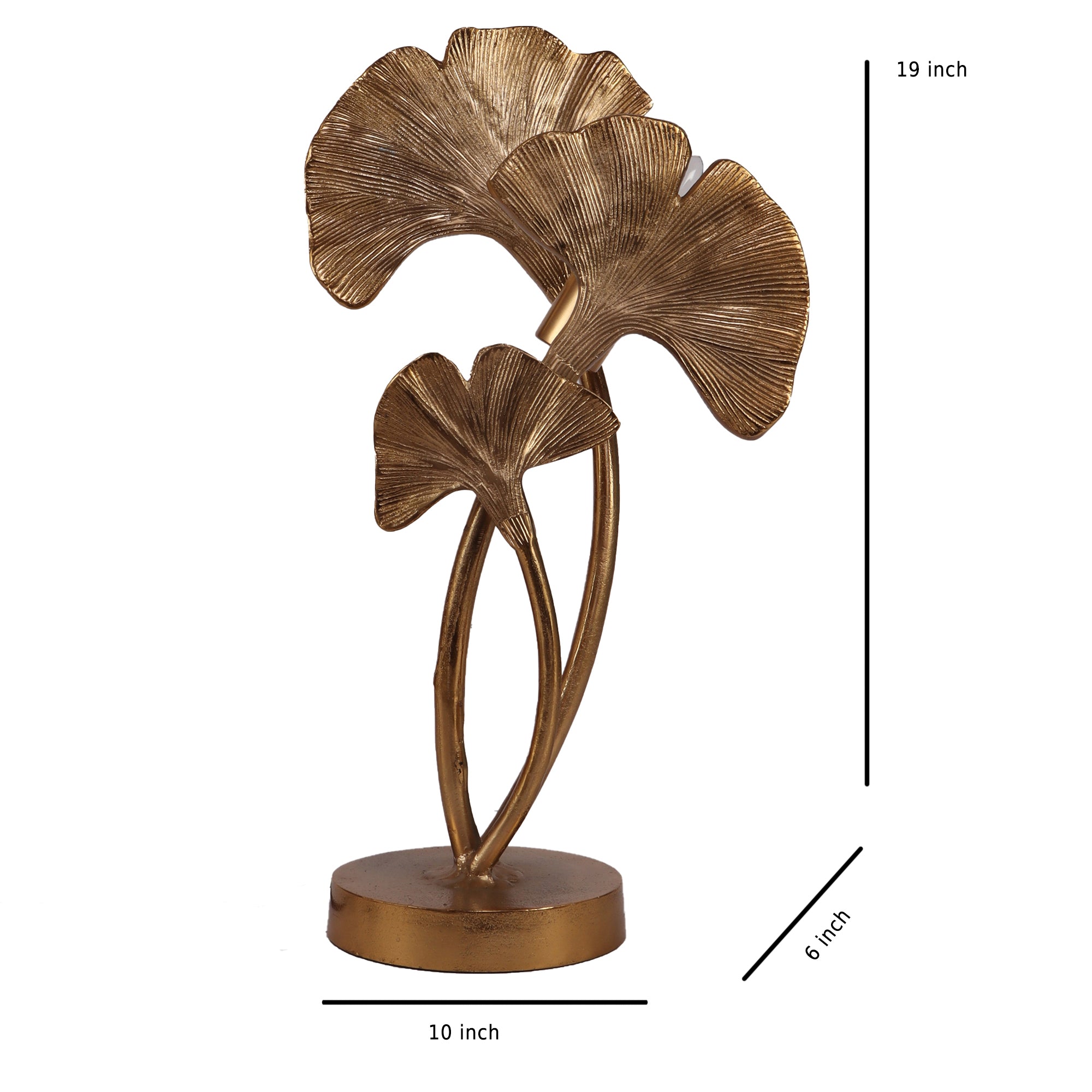 Trinity Gold Leaves lamp