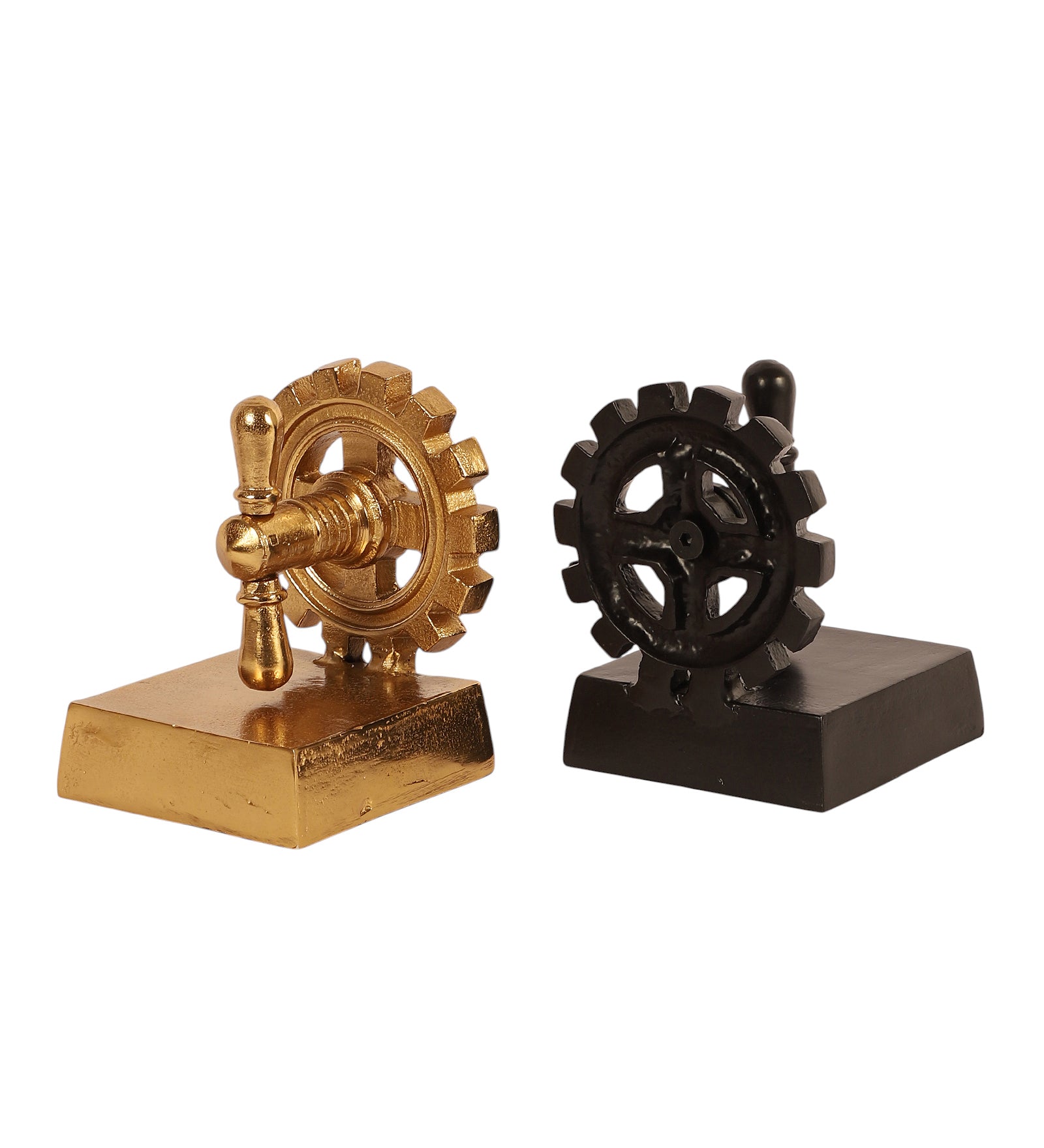 The Gearlock Bookend Black & Gold