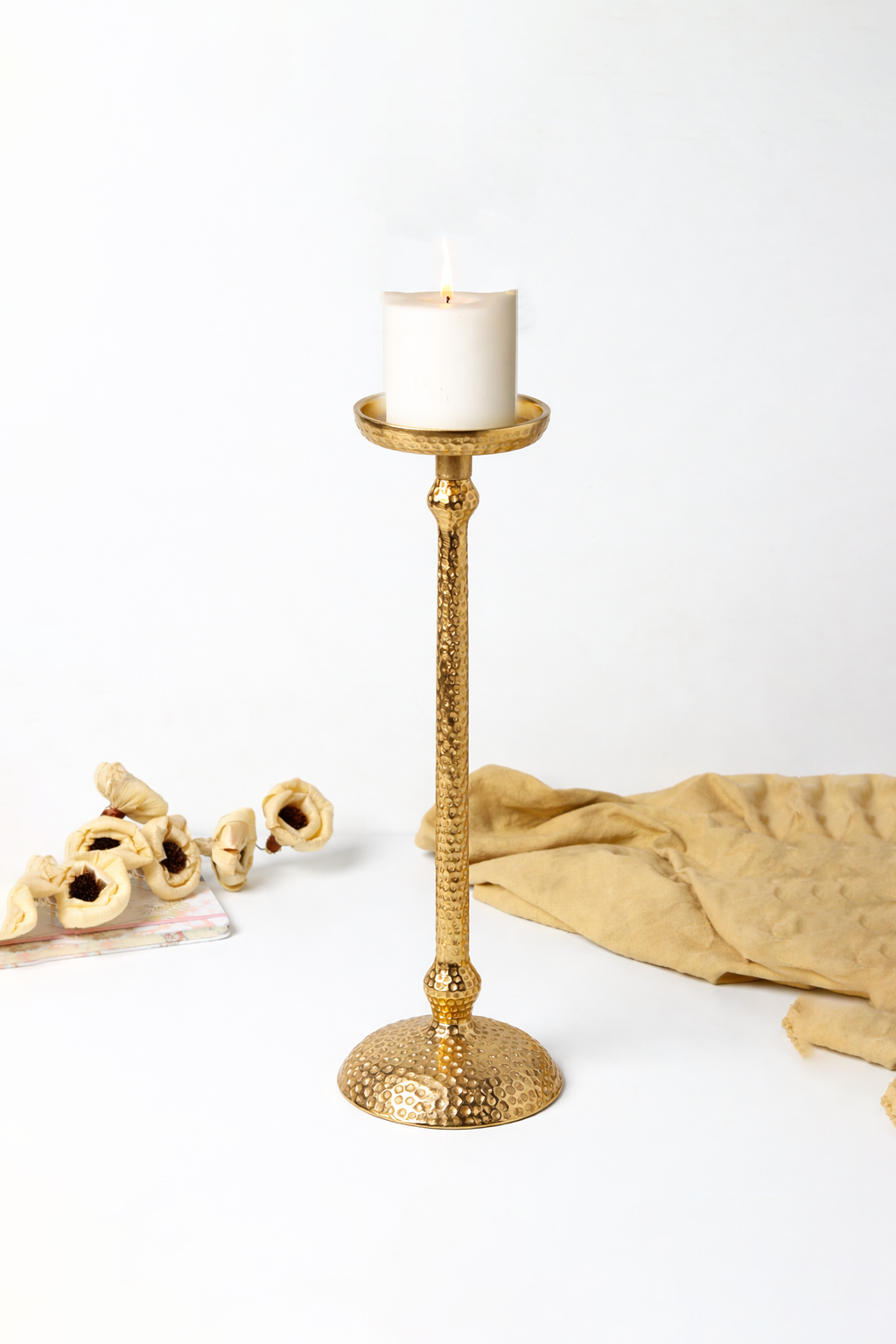 Harrington Large Gold candle holder
