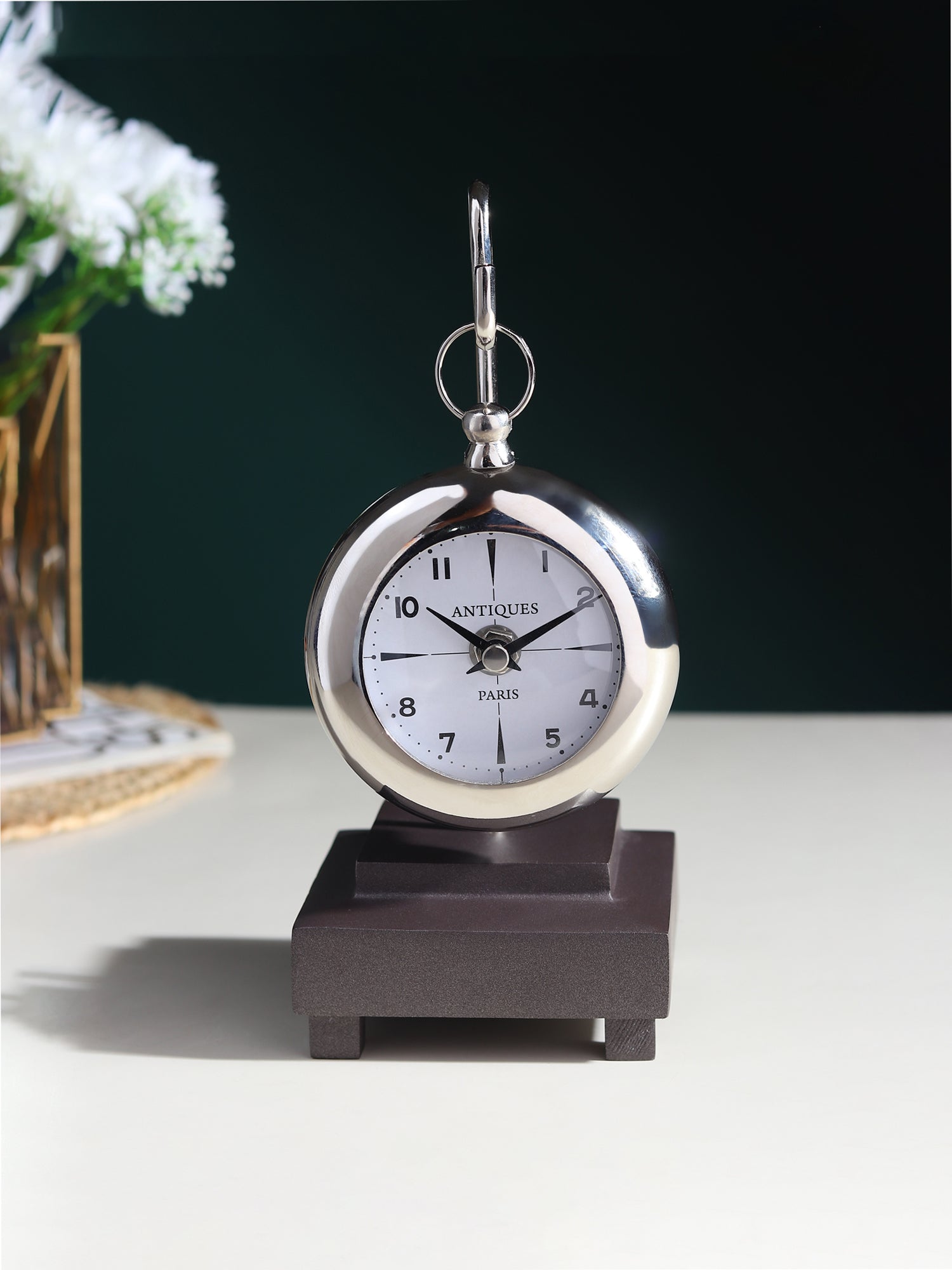 Eldora Gold Table Clock