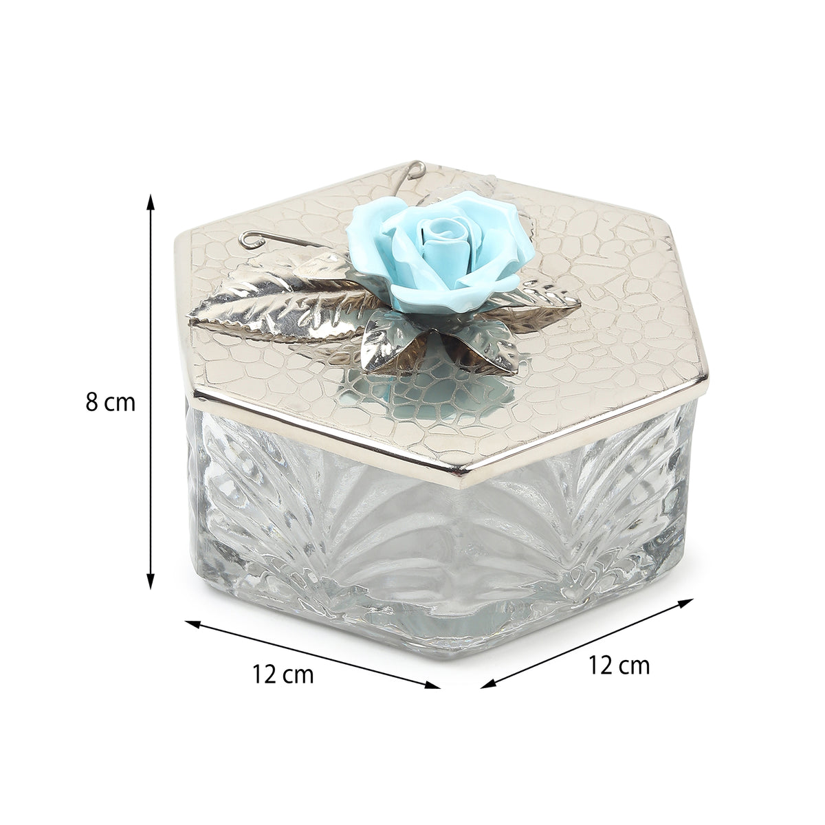 Petal Eclat Blue Hexa storage Box