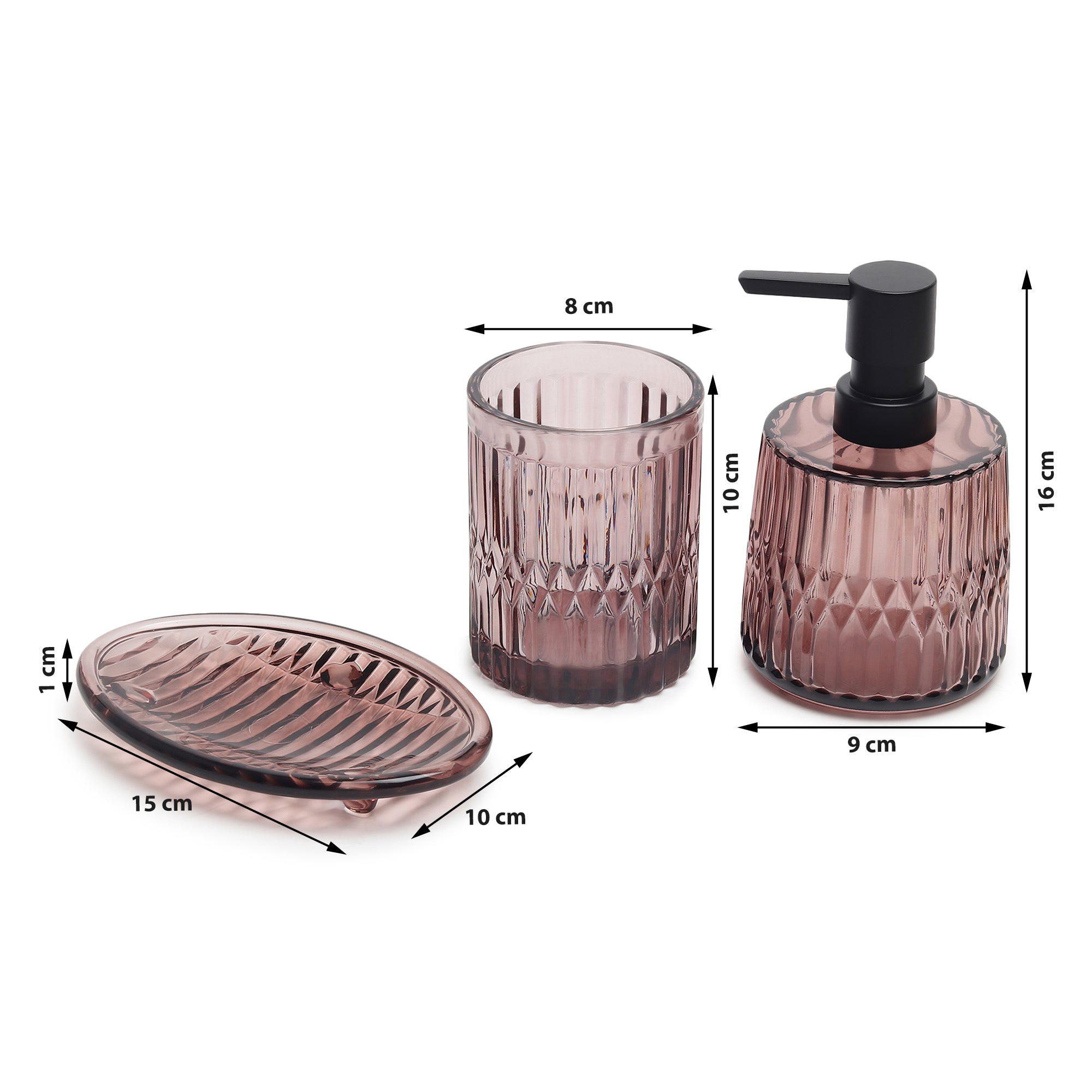 Violetta Ribbed Bathroom Set
