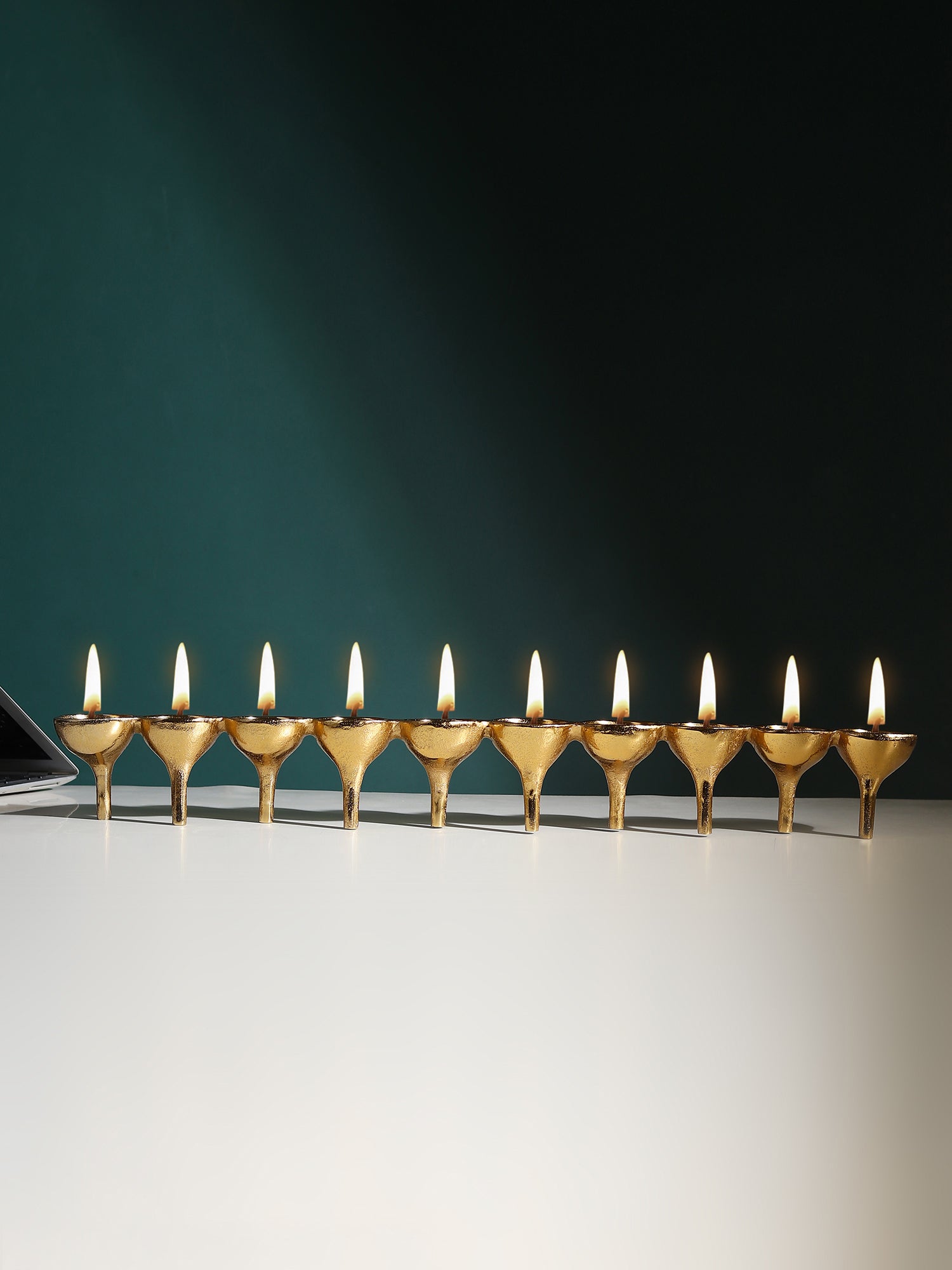 Rivera Candle & T-Light holder in Gold Large Size