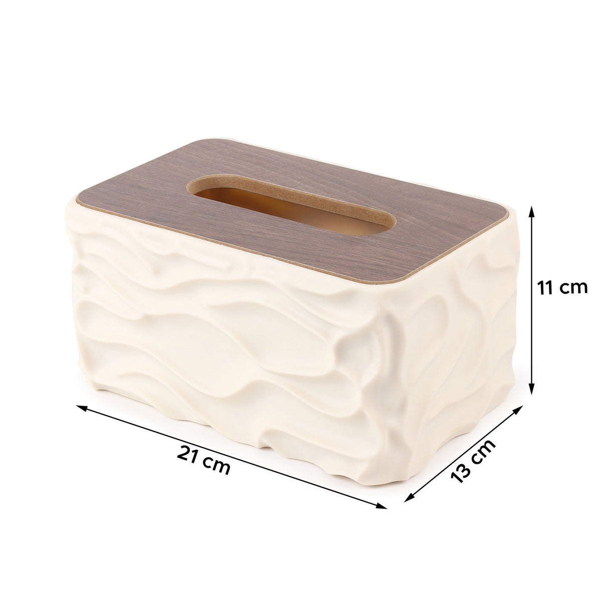 Calder Beige Tissue Box