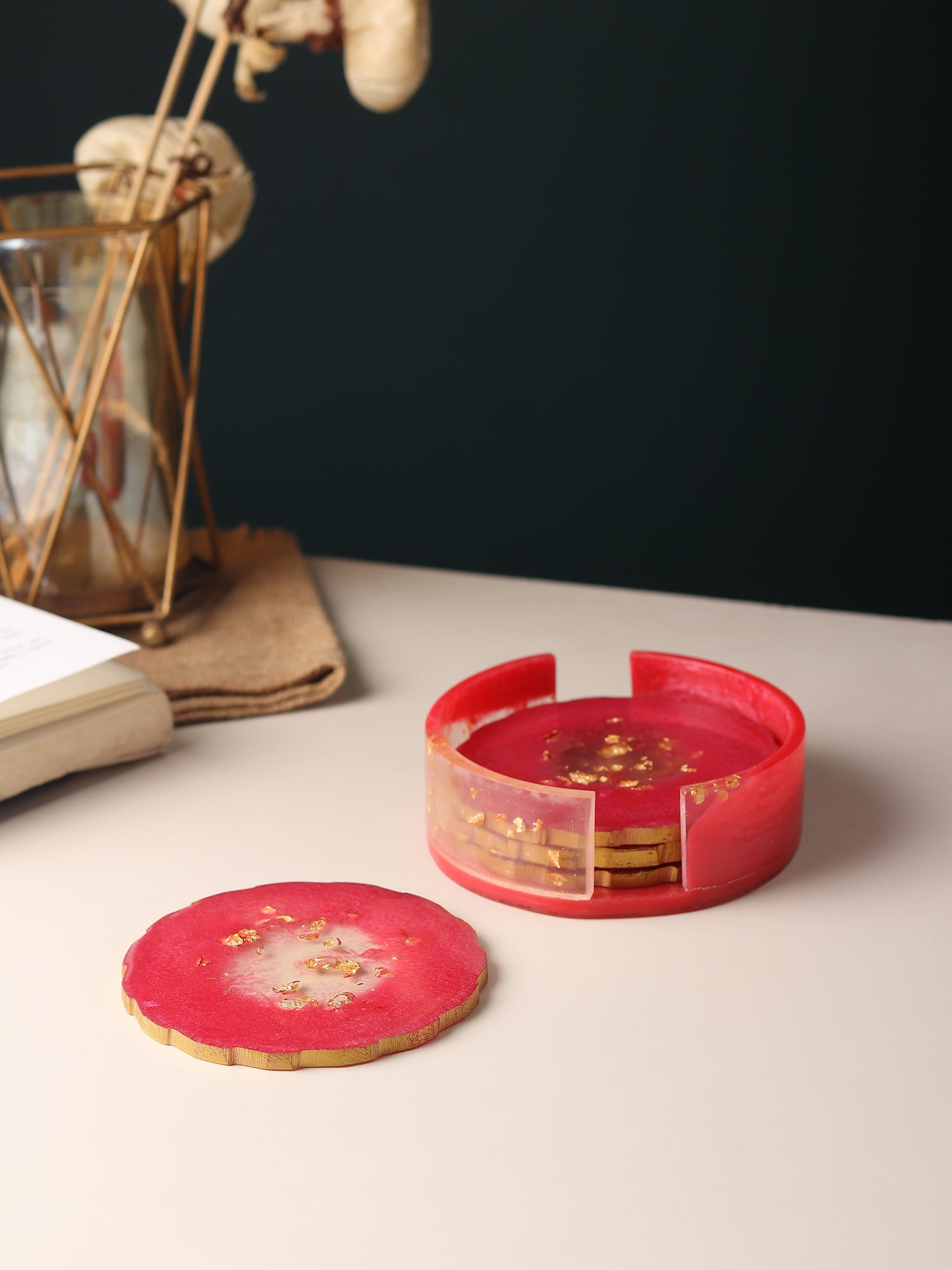 Quartz Glow Coaster Set