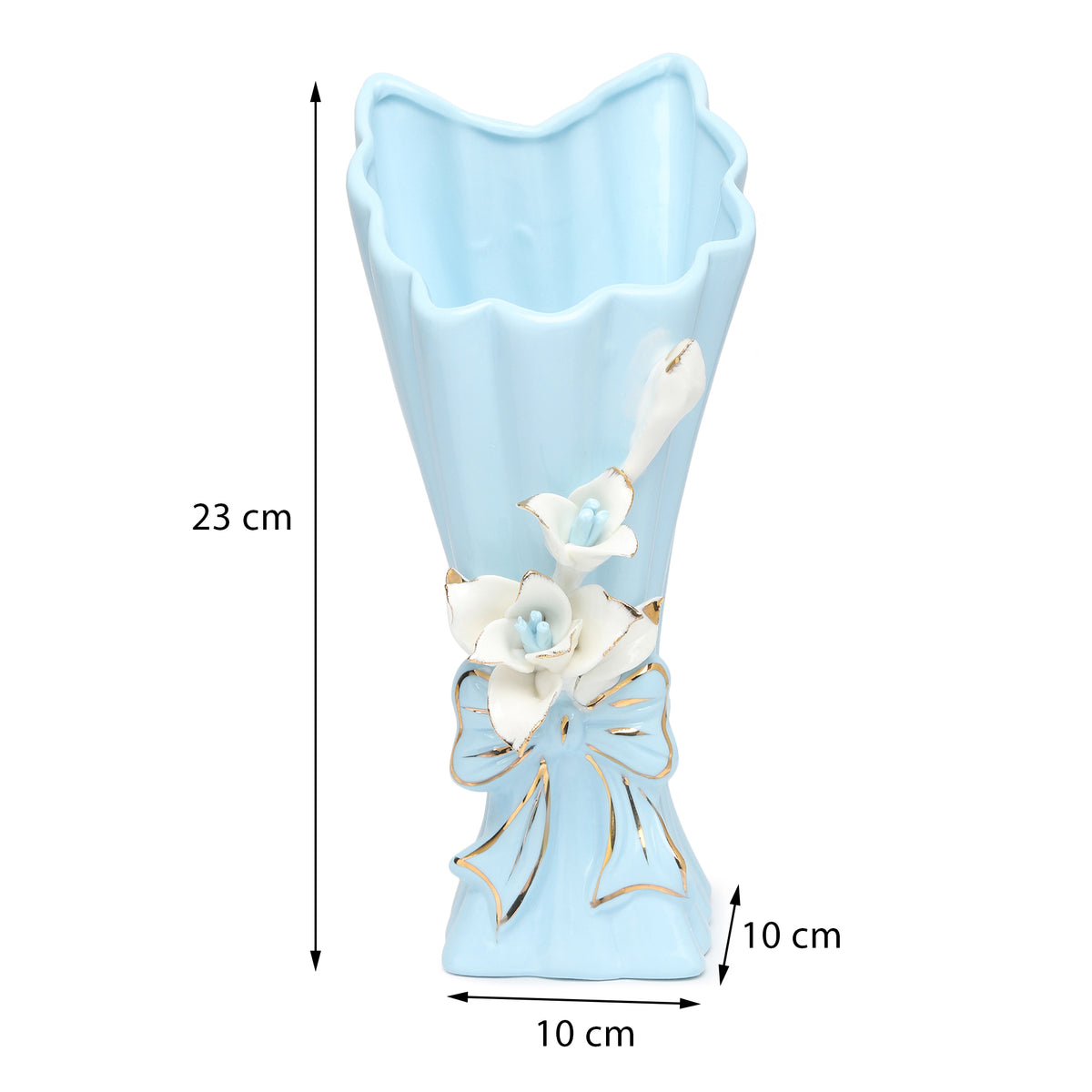 Isolde Fleur Big Blue Porcelain Vase