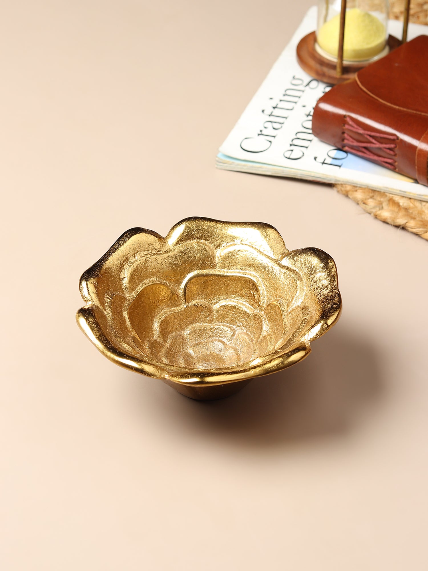 Petal Metal Serving Bowl