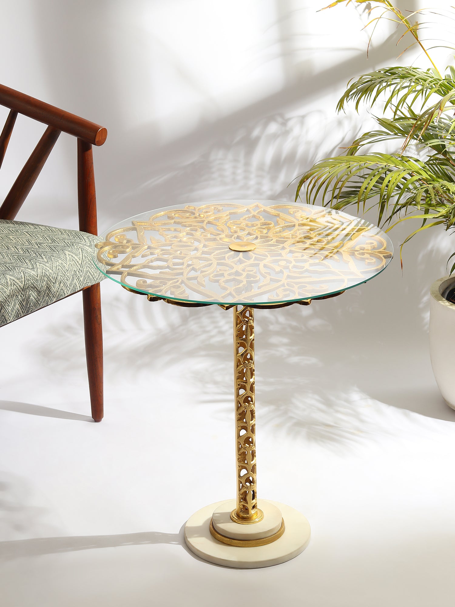 Timber's aurum Side Table Regnum