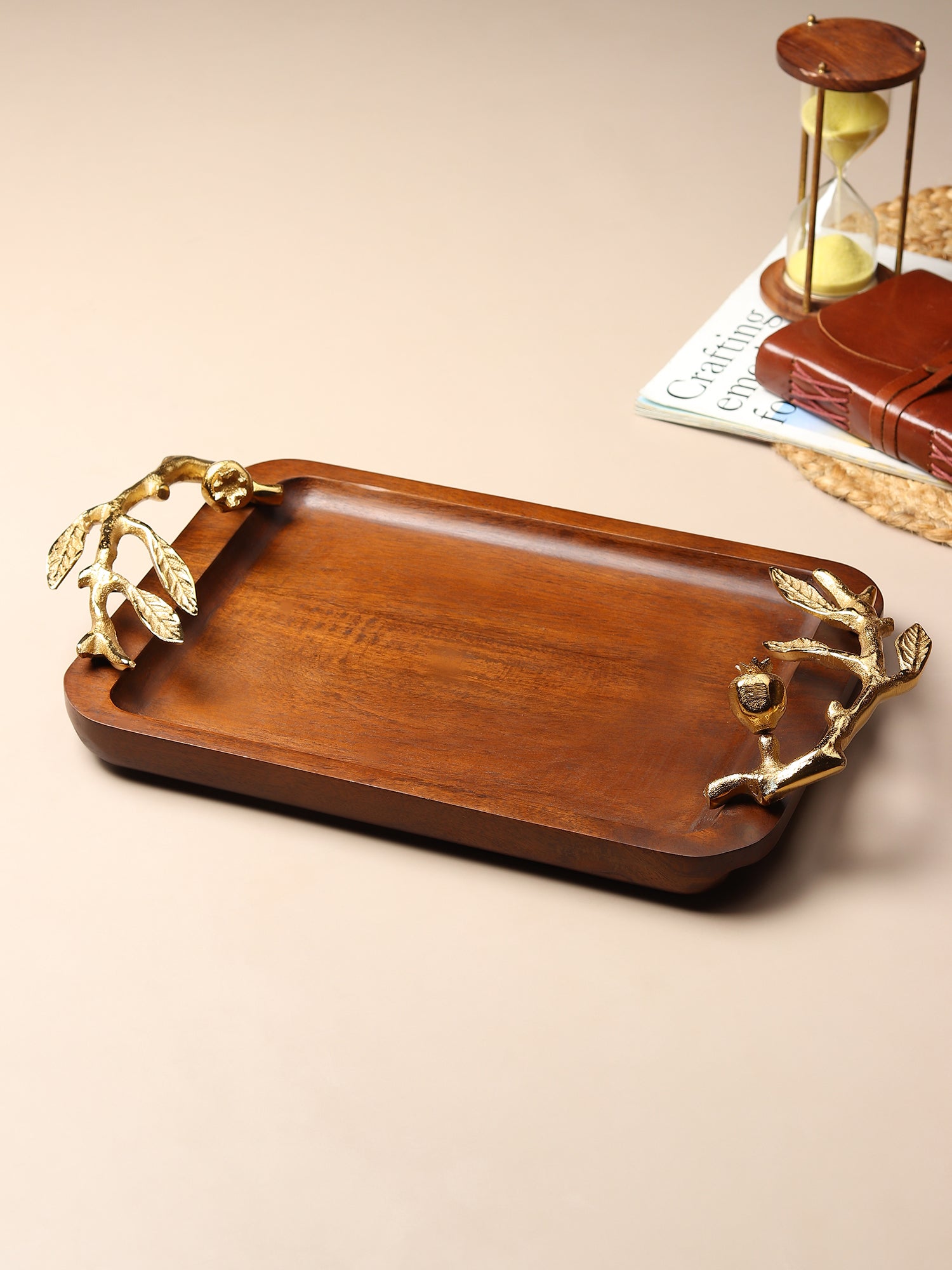 Pomegranate gold small tray