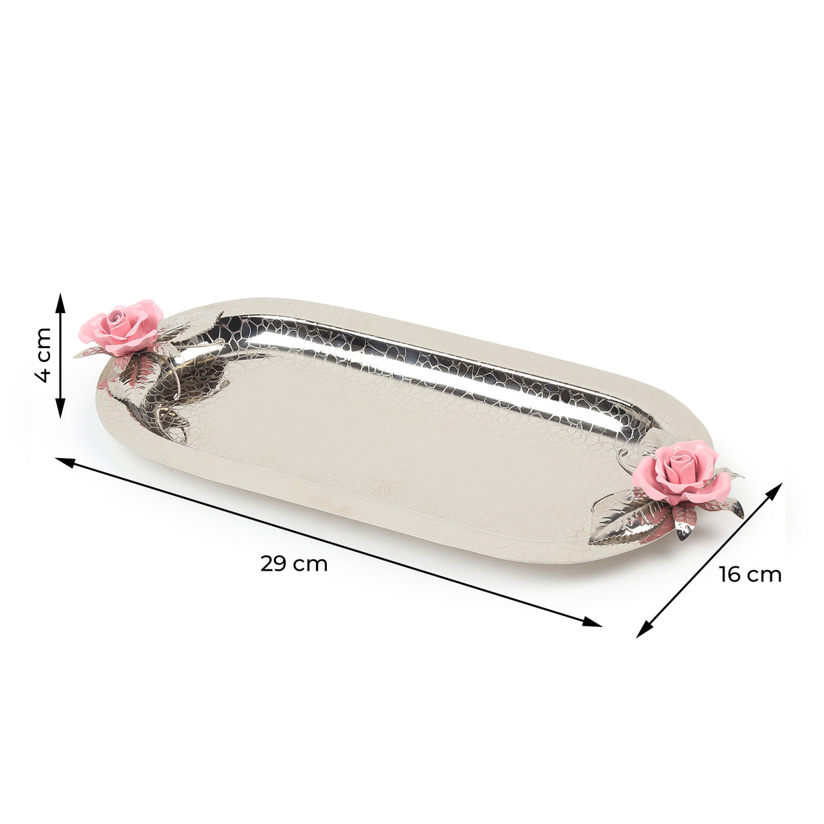 Petal Eclat Pink Oval Tray