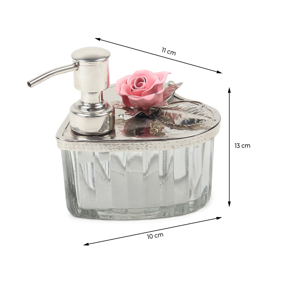 Petal Eclat Pink Glass Dispenser