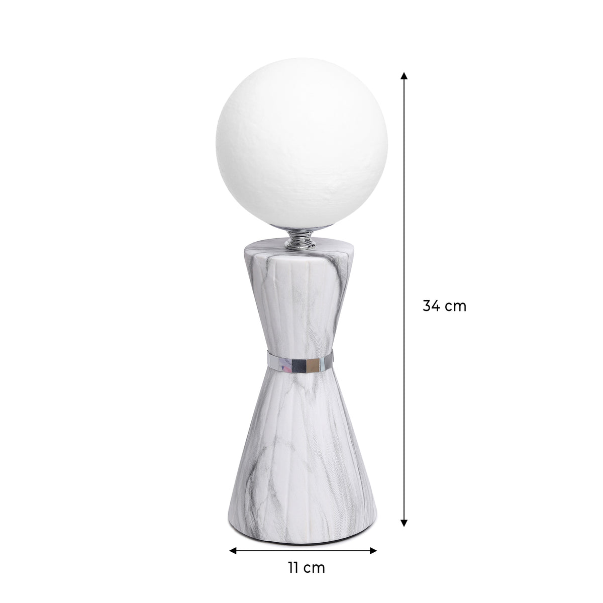 Sculpt Forme White Table Lamp