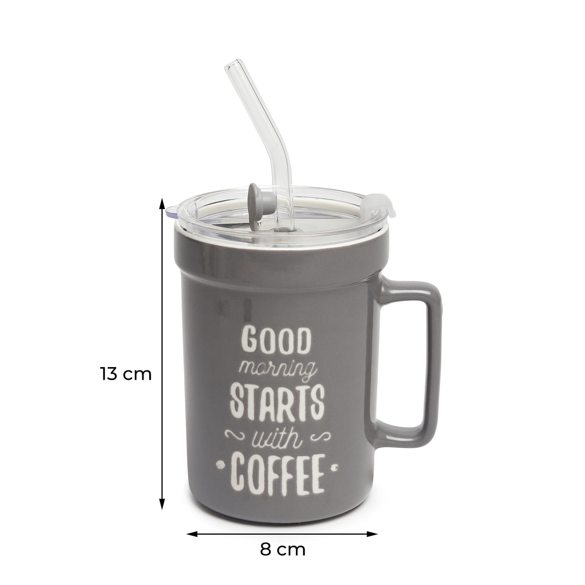 Mugsy Grey Ceramic GS Mug
