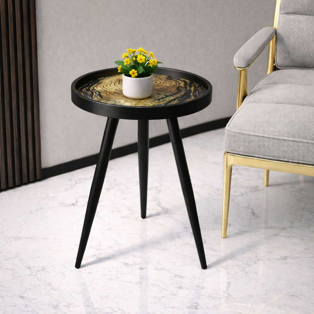 Oakveil Black Medium Side Table