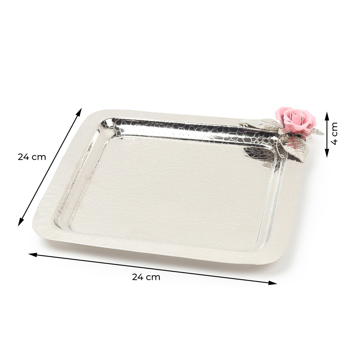 Petal Eclat Pink Square Tray