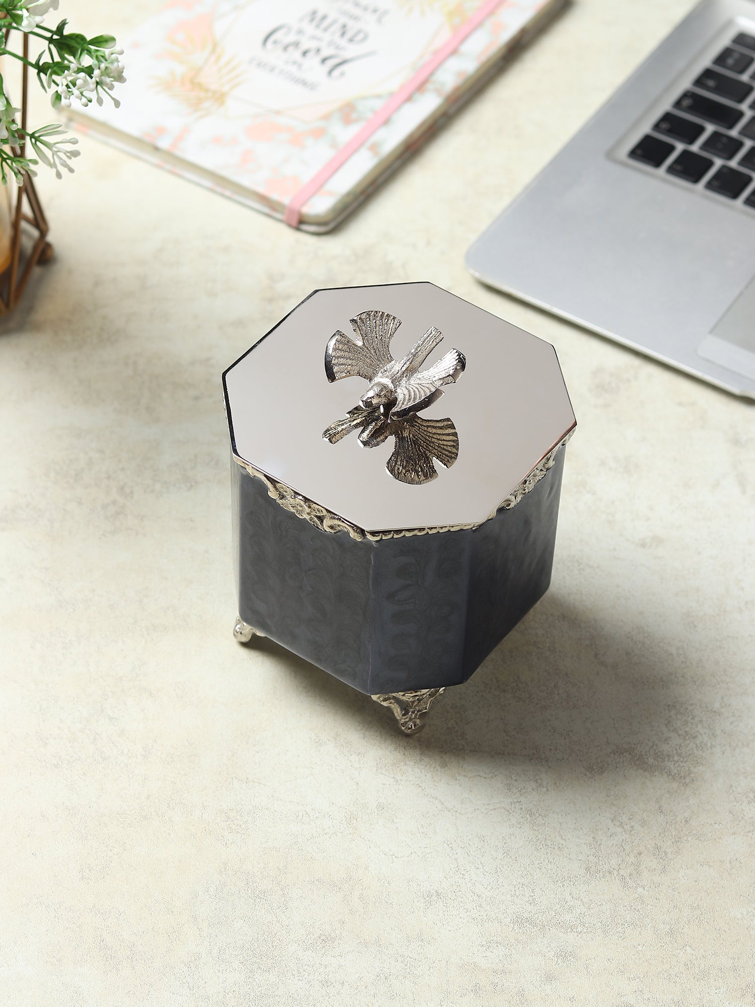Dravelion Blue Pearl Small Storage Box