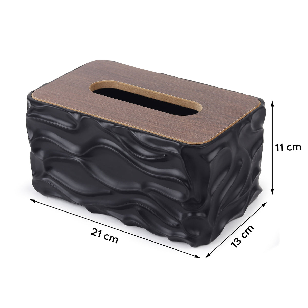 Calder Black Tissue Box
