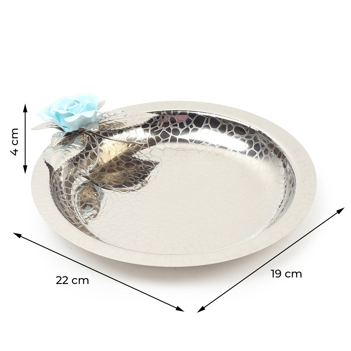 Petal Eclat Blue Circle Plate