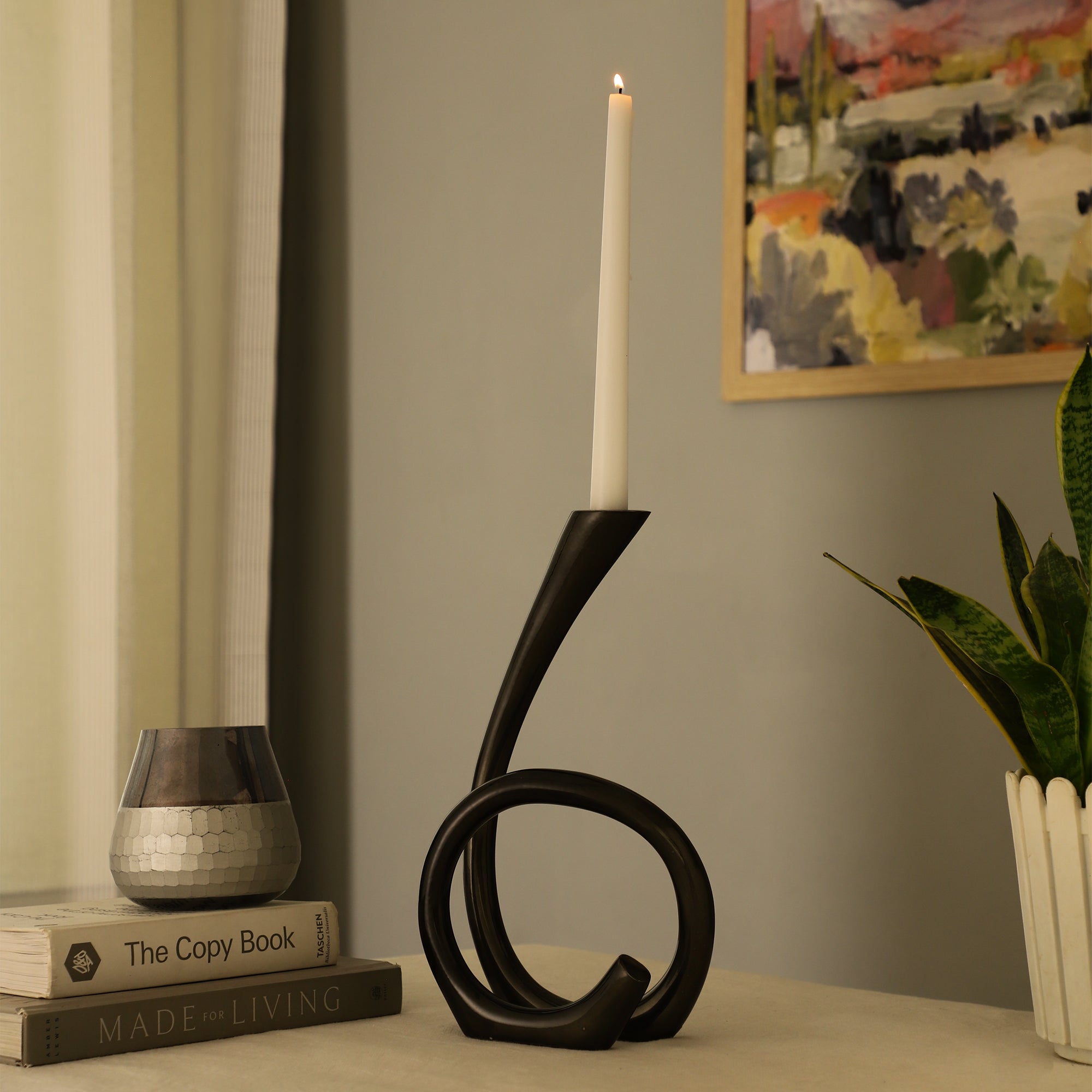 Flame Twisted candle Holder