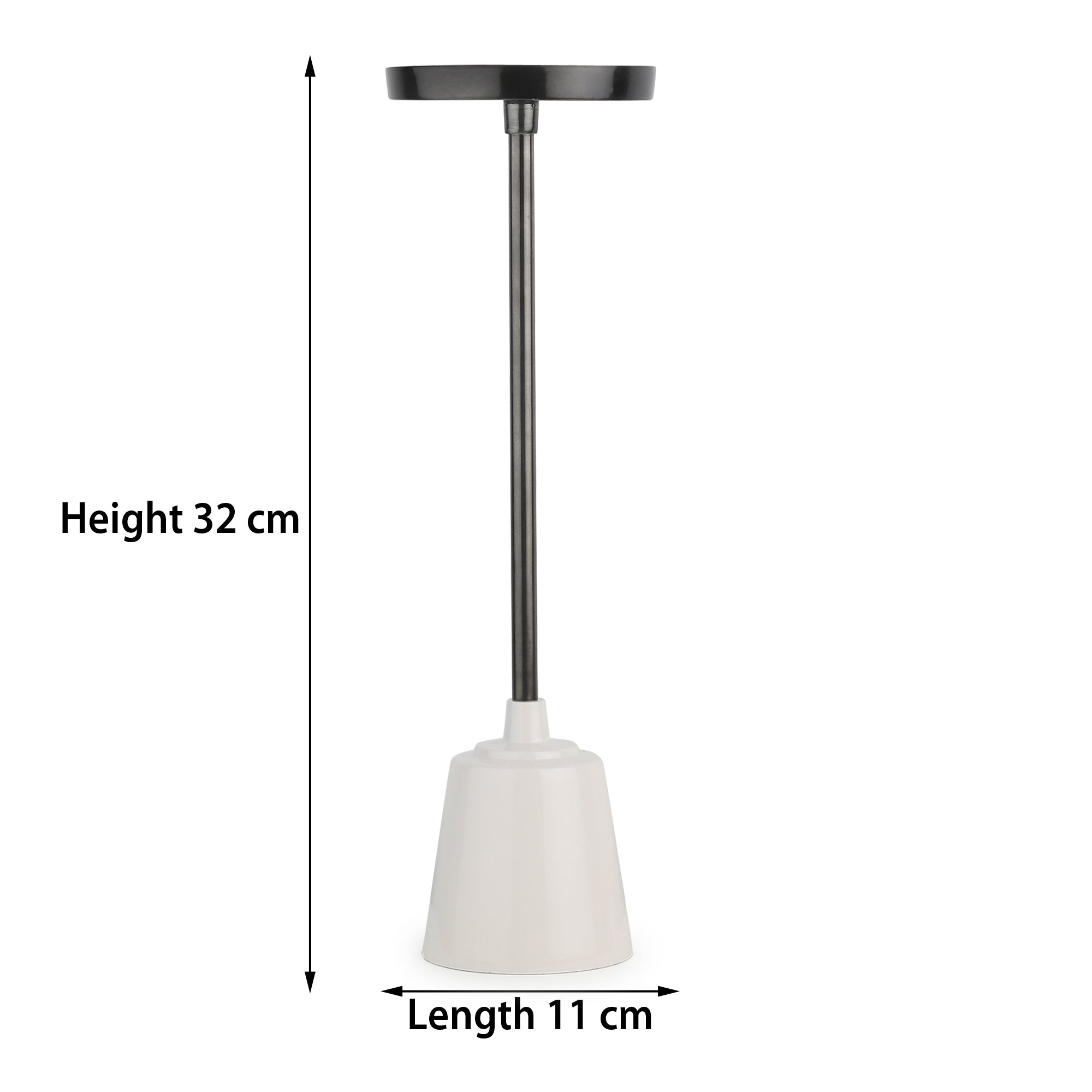 Altura Grande Black Silver Candle holder Tall