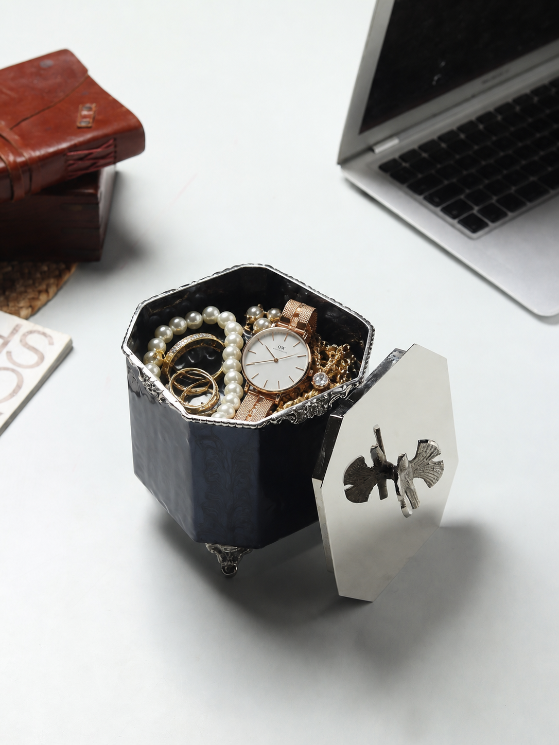 Dravelion Blue Pearl Large Storage Box